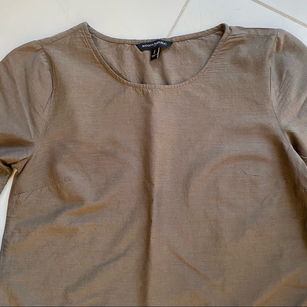 Banana Republic Factory Eyelet Embroidered Top